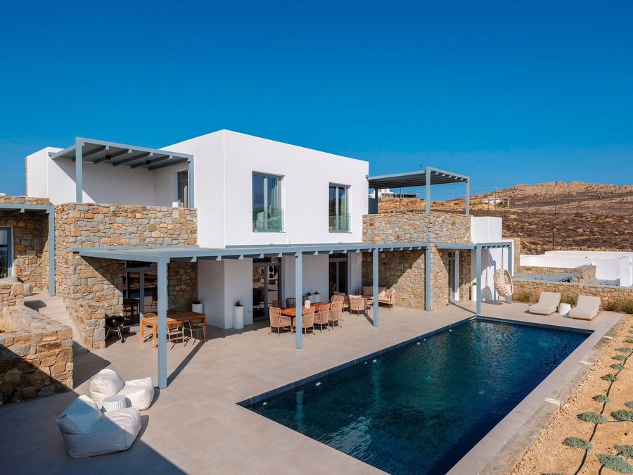 Minimal Villa with Panoramic Sea View, Elia