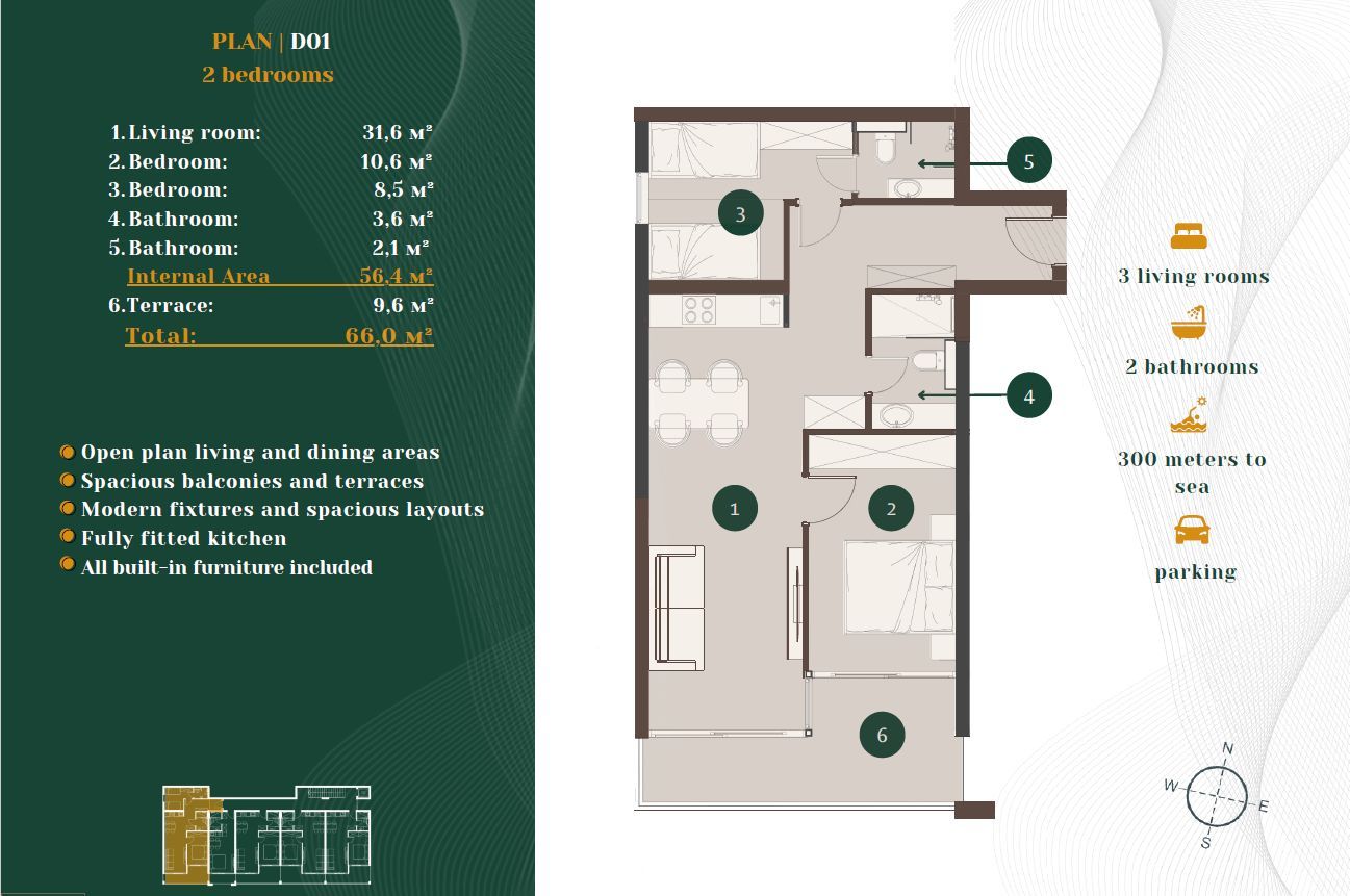 Luxury Neoclassical Apartment in Komosevina, Budva 6