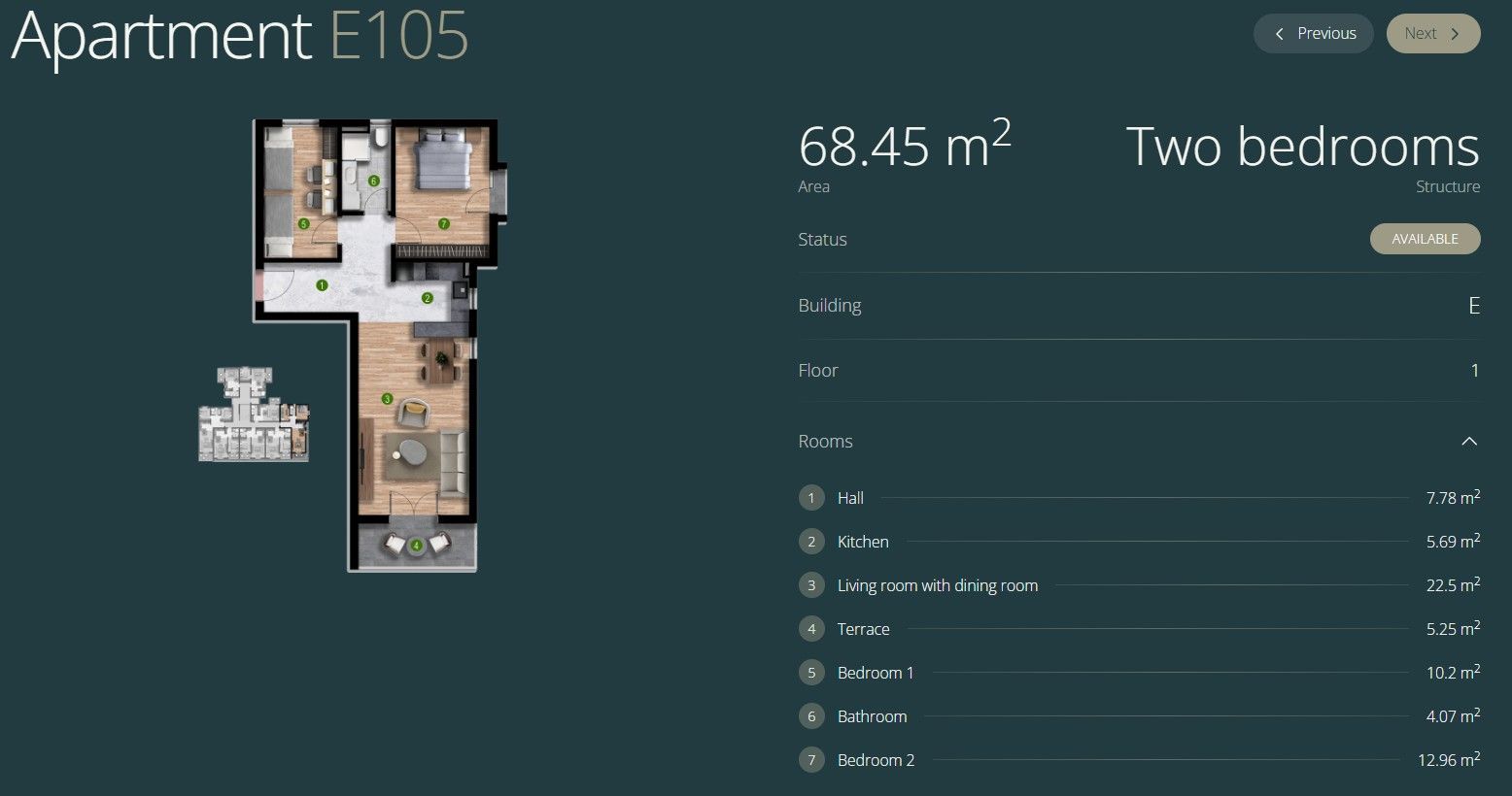 Exquisite 2-Bedroom Apartment in Polje, Bar, Montenegro