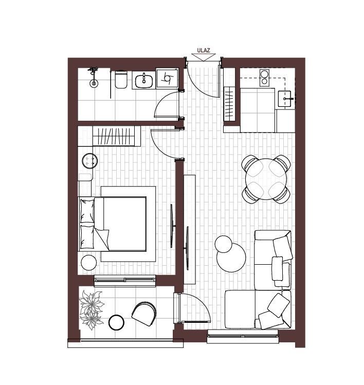 Exquisite 1-Bedroom Apartment in Ilino, Bar, Montenegro