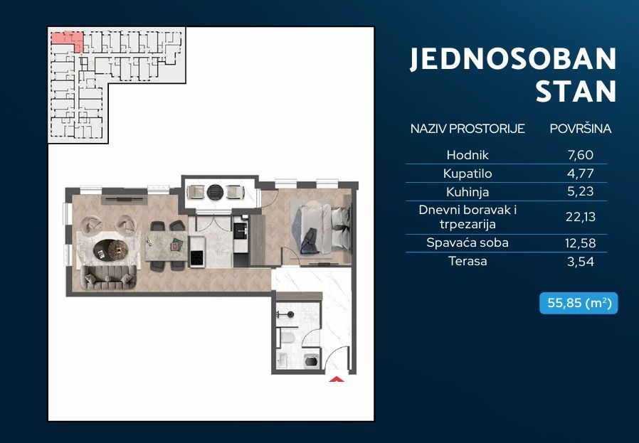  Exquisite 1-Bedroom Apartment in Polje, Bar, Montenegro 10