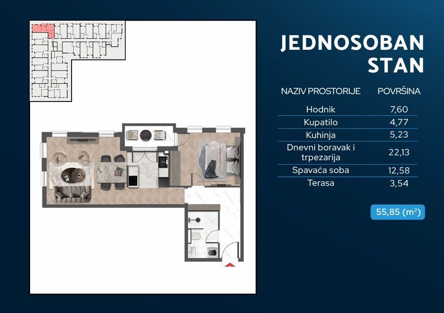  Exquisite 1-Bedroom Apartment in Polje, Bar, Montenegro 9